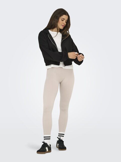 ONLSCARLETT L/S ZIP HOOD SWT N