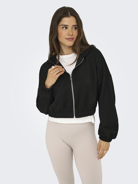 ONLSCARLETT L/S ZIP HOOD SWT N