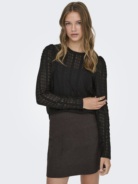 ONLMELANIE L/S O-NECK TOP JRS