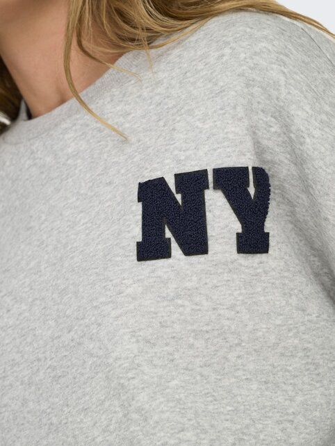 ONLSWEAT LIFE L/S CREW O.SIZE