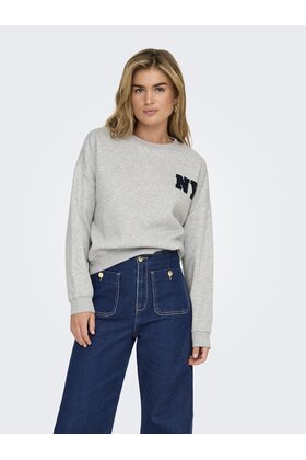 ONLSWEAT LIFE L/S CREW O.SIZE