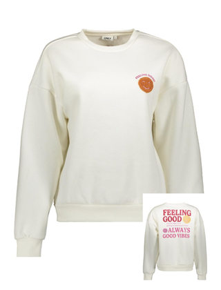 ONLDAZE L/S O-NECK TERRY PRINT