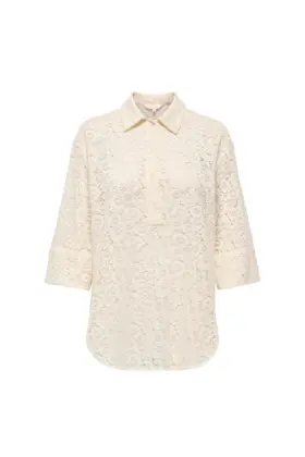 ONLRAO 3/4 LACE SHIRT WVN CS