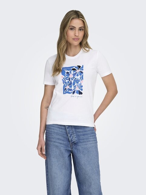 ONLKITA REG S/S PRINT TOP NOOS