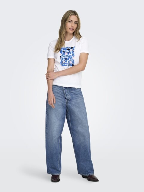 ONLKITA REG S/S PRINT TOP NOOS