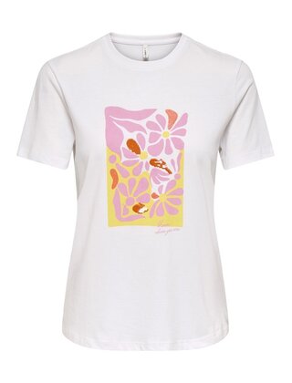 ONLKITA REG S/S PRINT TOP NOOS