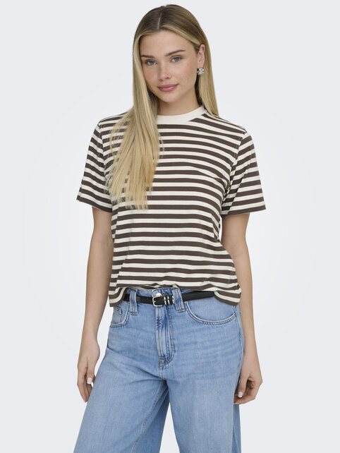 ONLLIVINA S/S STRIPE TEE JRS N