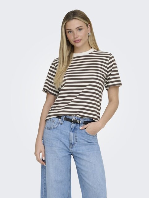 ONLLIVINA S/S STRIPE TEE JRS N