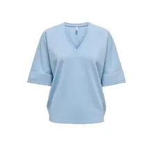 ONLIVY S/S GLITTER V-NECK TOP