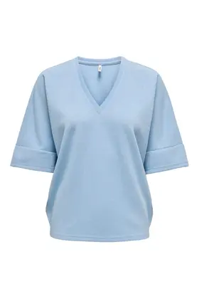 ONLIVY S/S GLITTER V-NECK TOP