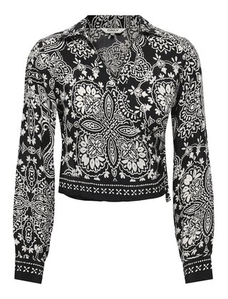 ONLEMZA AJA L/S KNOT TOP WVN