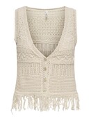 ONLALIX SL FRINGE WAISTCOAT KN