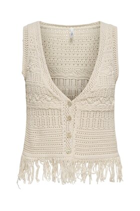 ONLALIX SL FRINGE WAISTCOAT KN