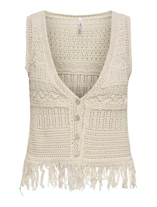 ONLALIX SL FRINGE WAISTCOAT KN
