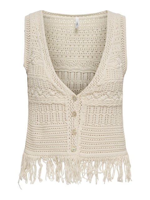 ONLALIX SL FRINGE WAISTCOAT KN