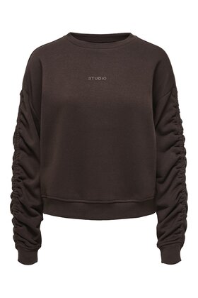 ONLSWEAT L/S RUCHED CREW SWT