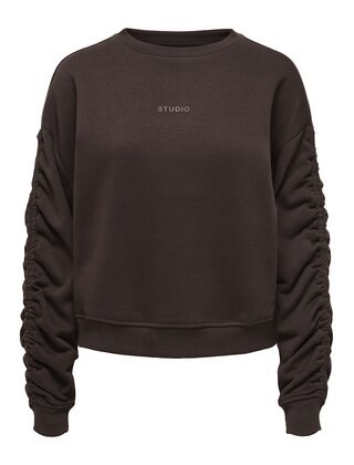 ONLSWEAT L/S RUCHED CREW SWT