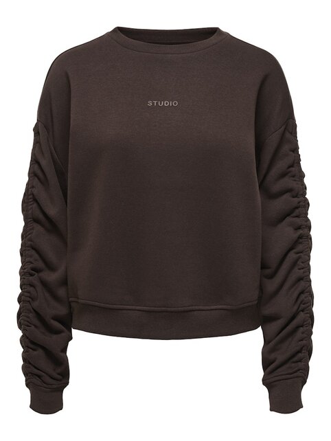 ONLSWEAT L/S RUCHED CREW SWT
