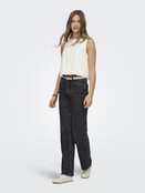 ONLGOA S/L BALLON LINEN BL TOP