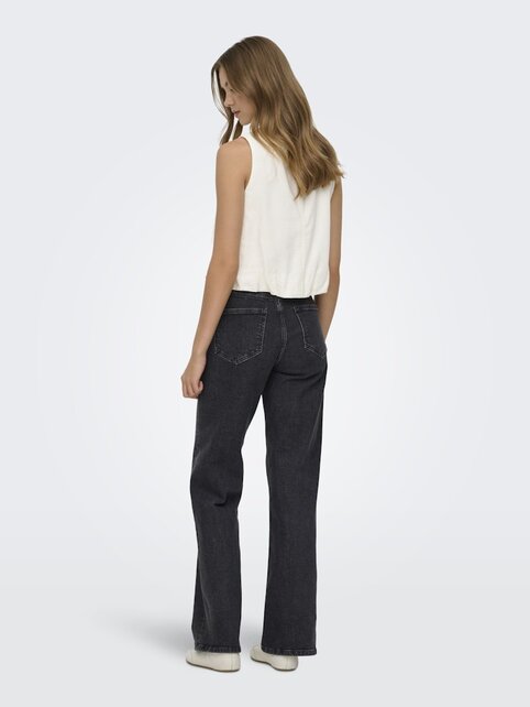 ONLGOA S/L BALLON LINEN BL TOP