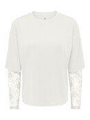 ONLTAHLIA L/S LACE TOP PR JRS