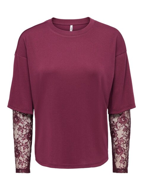 ONLTAHLIA L/S LACE TOP PR JRS