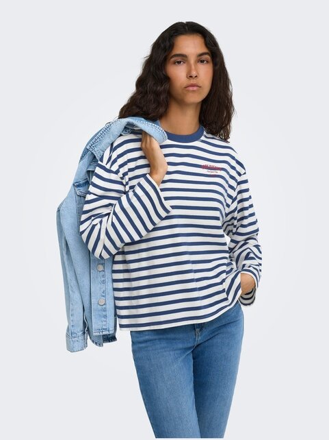 ONLFREJA L/S STRIPE TOP CC JRS
