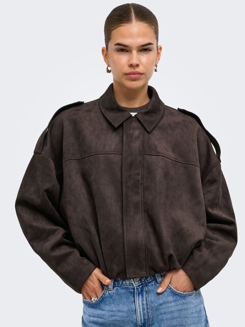 ONLMOON-STINA FAUX SUEDE BOMBER