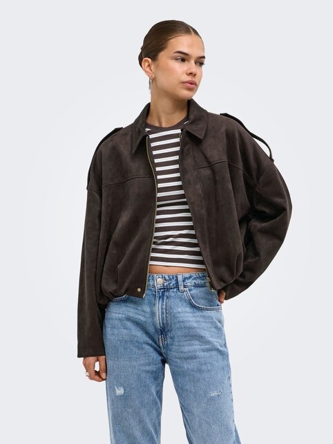 ONLMOON-STINA FAUX SUEDE BOMBER