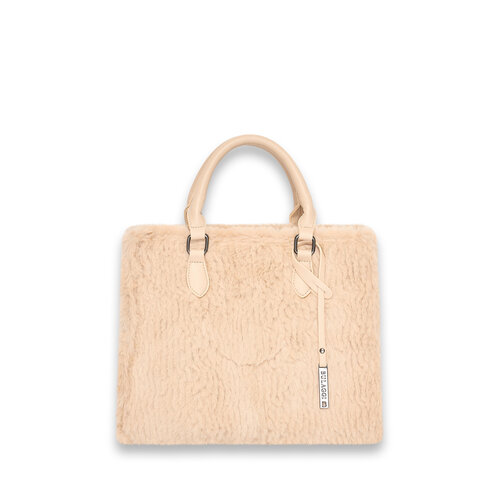 Faux fur shopper ( champagne kleurige ) RRP 69,95
