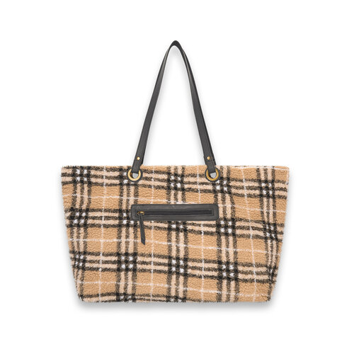Teddy checkered shopper ( creme ) RRP 69,95