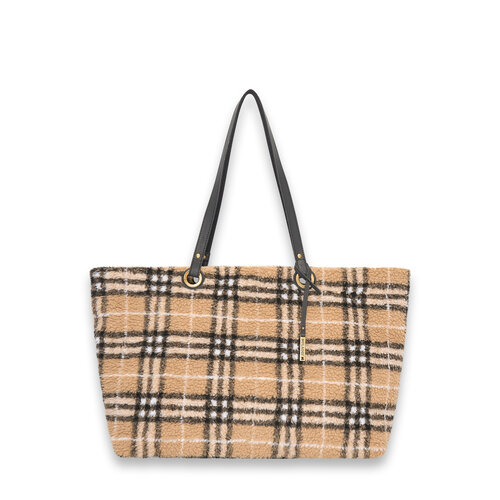 Teddy checkered shopper ( creme ) RRP 69,95