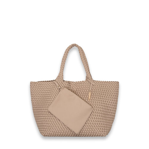 Neopreen woven shopper L ( taupe ) RRP 99,95