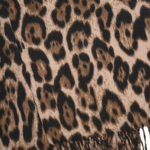 Panther print shawl ( camel )  RRP 12,95