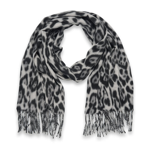 Panterprint shawl ( grijs )  RRP 12,95