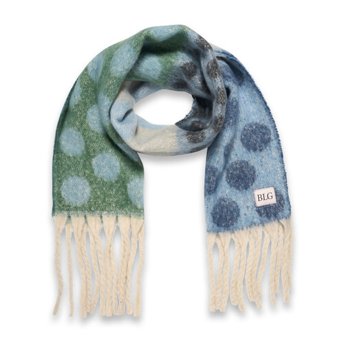 Boucle shawl ( green/blue ) RRP 14,8
