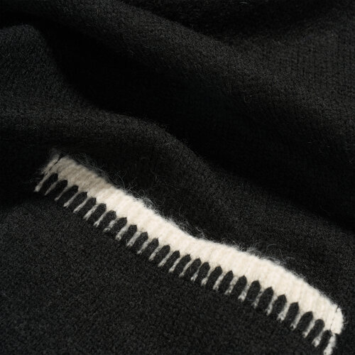 Gebreide shawl ( zwart )  RRP 14,8