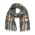 Checkered shawl ( grey/camel/ecru ) RRP 14,8