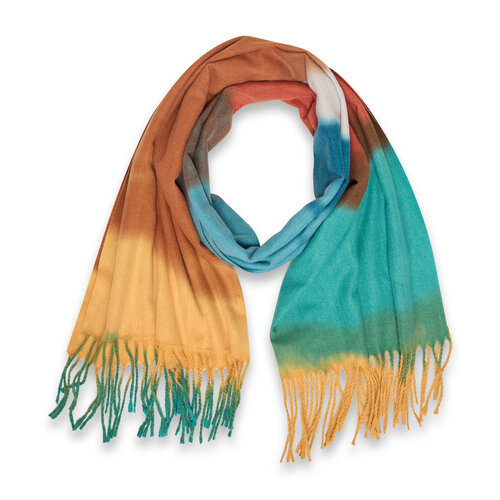 Degrade shawl ( blue/orange )  RRP 12,95