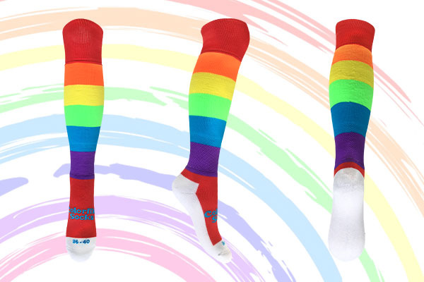 Hockeygrip Rainbow Kleine Streifen