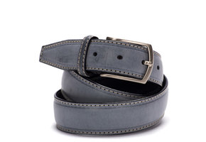 Leren Riem Elephant Grey Wax