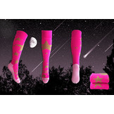 Hockey Socken golden stars fuchsie