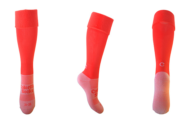 Fussball Socken fluor sunshine