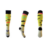 Voetbalsokken French Moustache fluor