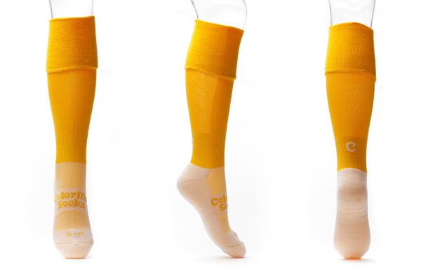 Fussball Socken ochre yellow