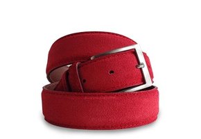 Wildleder Rot Gurtel 4 cm