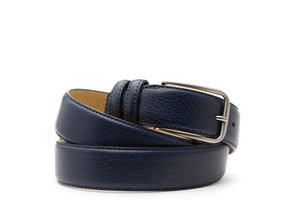 Lederen Gurtel Navy Blue