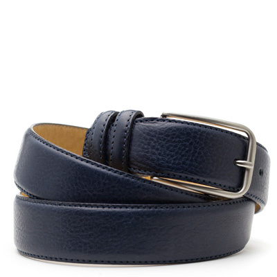 Lederen Gurtel Navy Blue