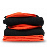Business-Socken Orange-Schwarz