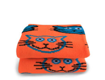 Hockey Socken Katz und Maus Orange
